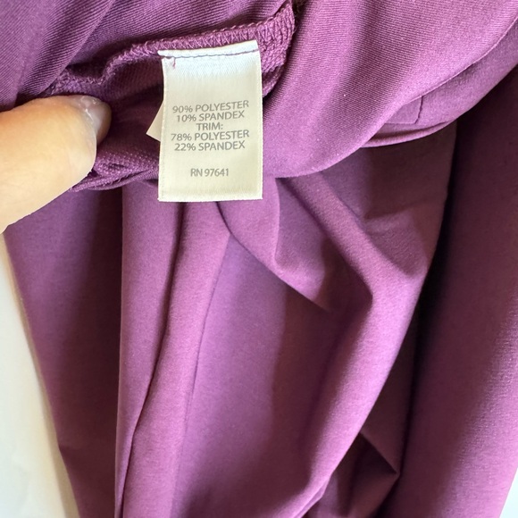 J.Jill Plum Purple Seamed Pull On Pant NWT - Picture 6 of 6